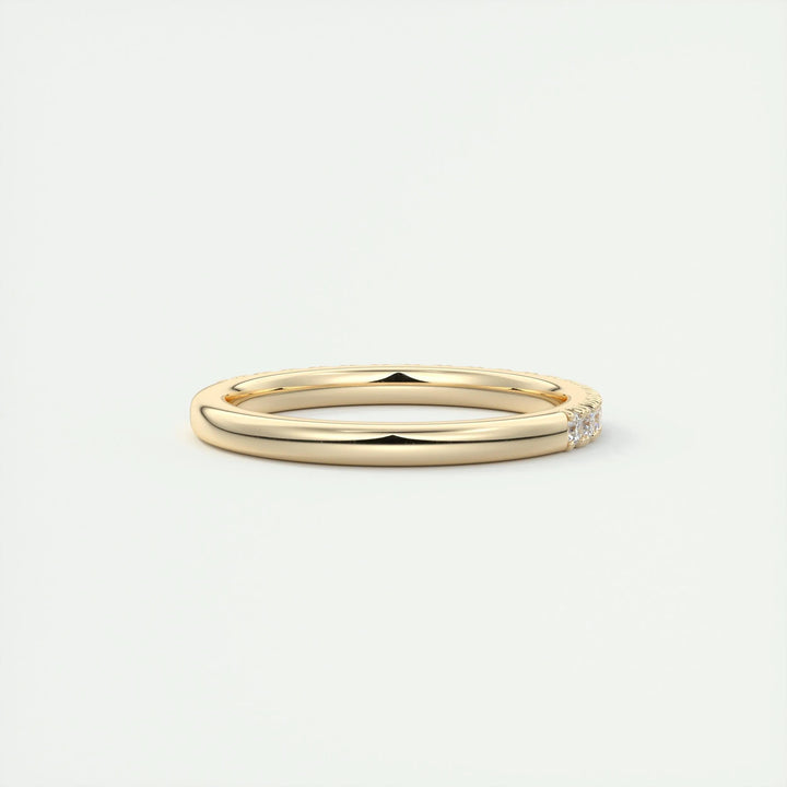 0.38ct Round EF- VVS Lab Grown Diamond Half Eternity Wedding Band