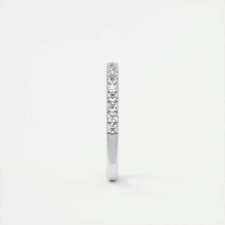 0.38ct Round EF- VVS Lab Grown Diamond Half Eternity Wedding Band