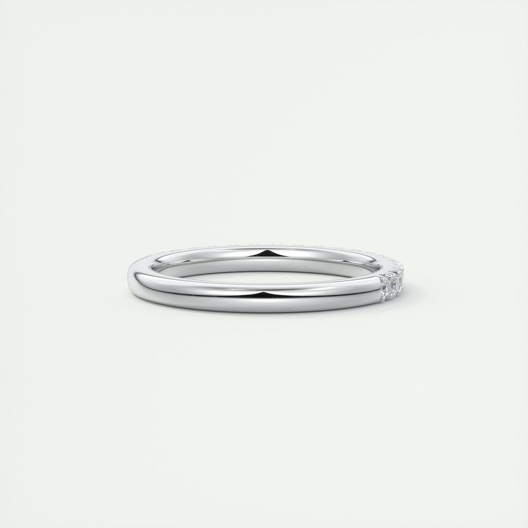 0.38ct Round EF- VVS Lab Grown Diamond Half Eternity Wedding Band