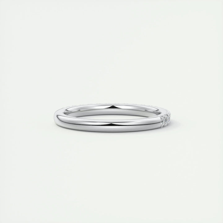 0.38ct Round EF- VVS Lab Grown Diamond Half Eternity Wedding Band