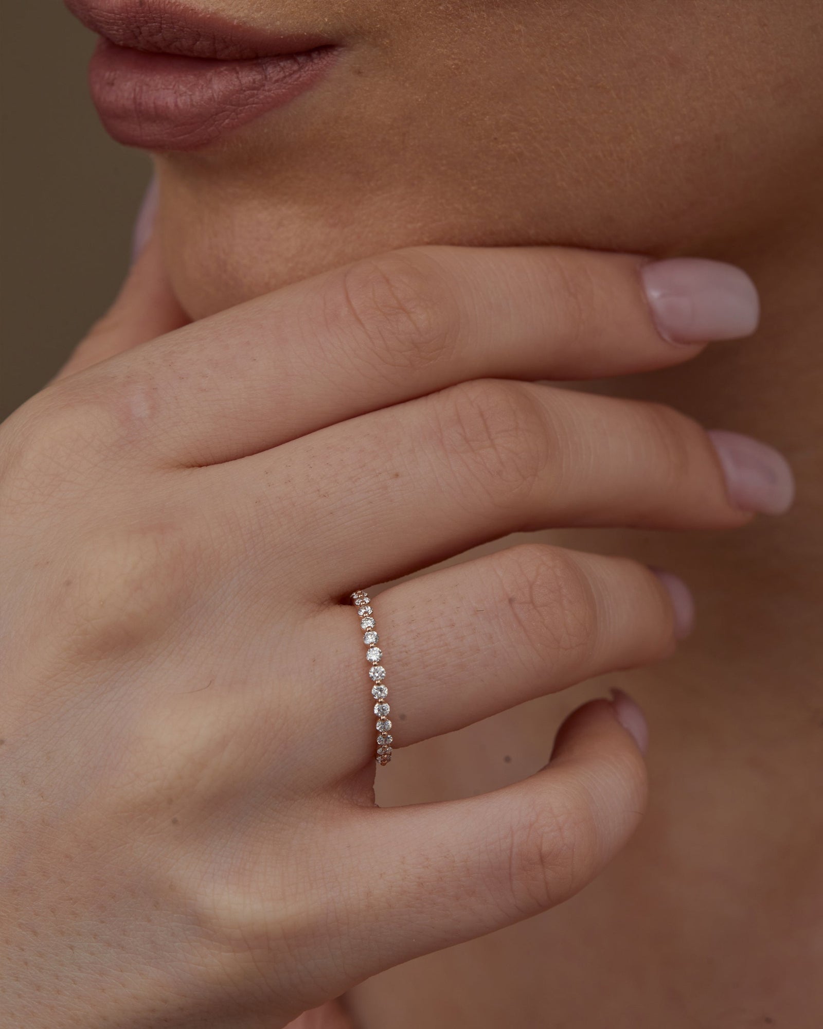 0.4ct Round EF- VVS Lab Grown Diamond Full Eternity Wedding Band