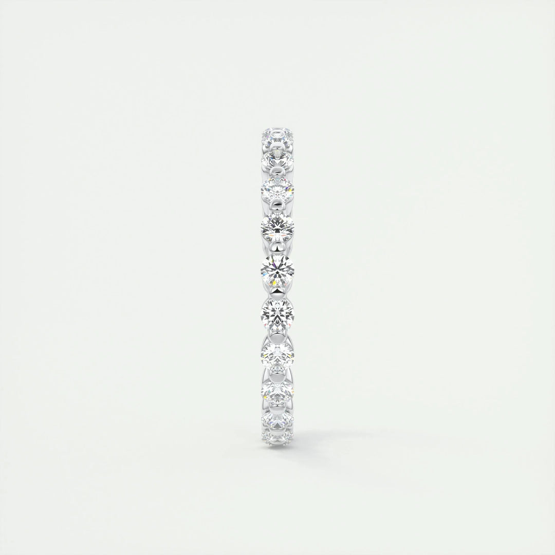 0.69CT Round EF- VVS Lab Grown Diamond Full Eternity Bubble Wedding Band