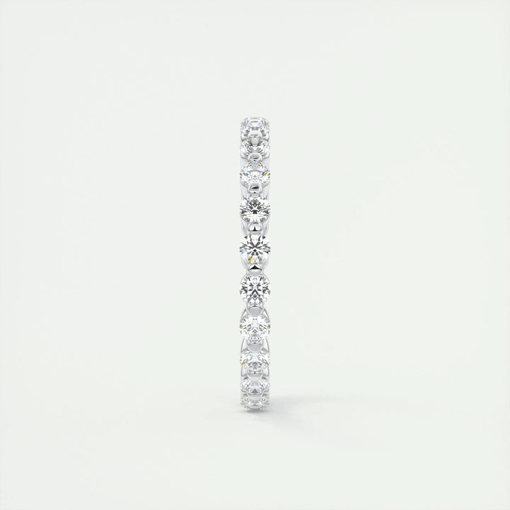 0.69CT Round EF- VVS Lab Grown Diamond Full Eternity Bubble Wedding Band