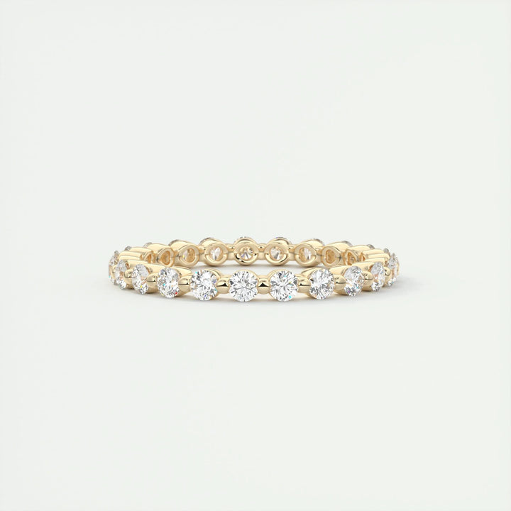 0.69CT Round EF- VVS Lab Grown Diamond Full Eternity Bubble Wedding Band