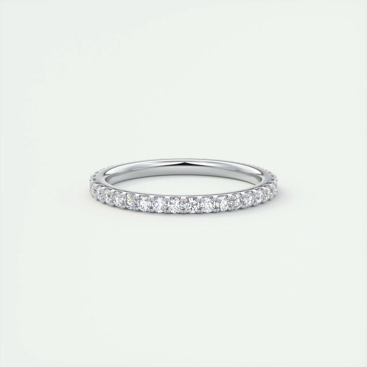0.74CT Round EF- VVS Lab Grown Diamond Full Eternity Wedding Band