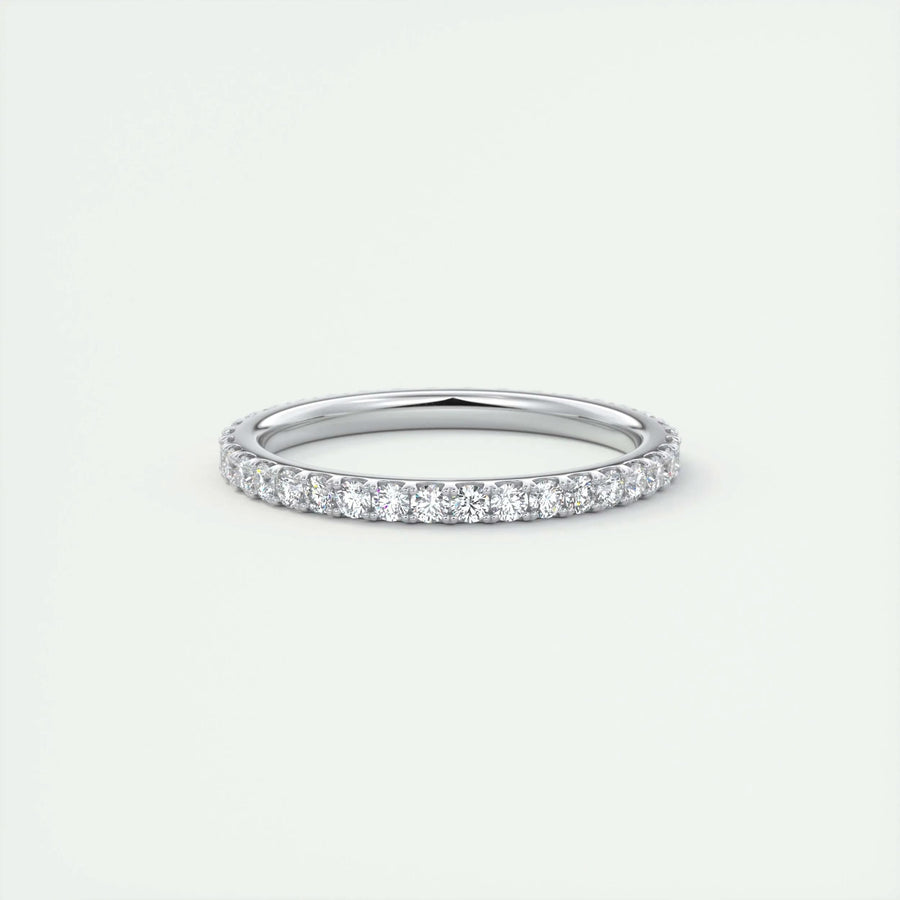 0.74CT Round EF- VVS Lab Grown Diamond Full Eternity Wedding Band