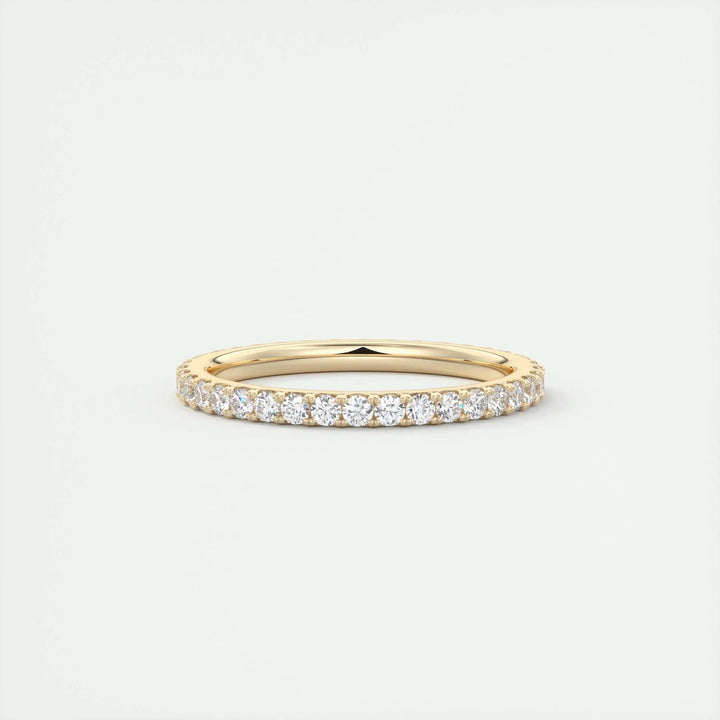 0.74CT Round EF- VVS Lab Grown Diamond Full Eternity Wedding Band
