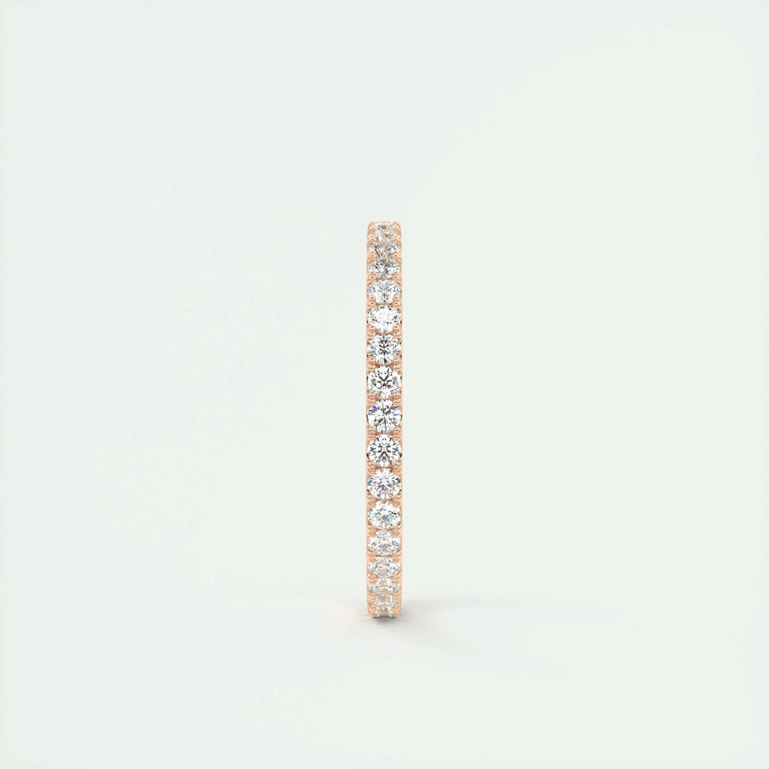 0.74CT Round EF- VVS Lab Grown Diamond Full Eternity Wedding Band