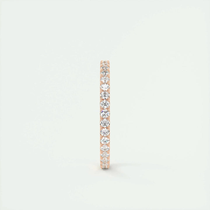 0.74CT Round EF- VVS Lab Grown Diamond Full Eternity Wedding Band