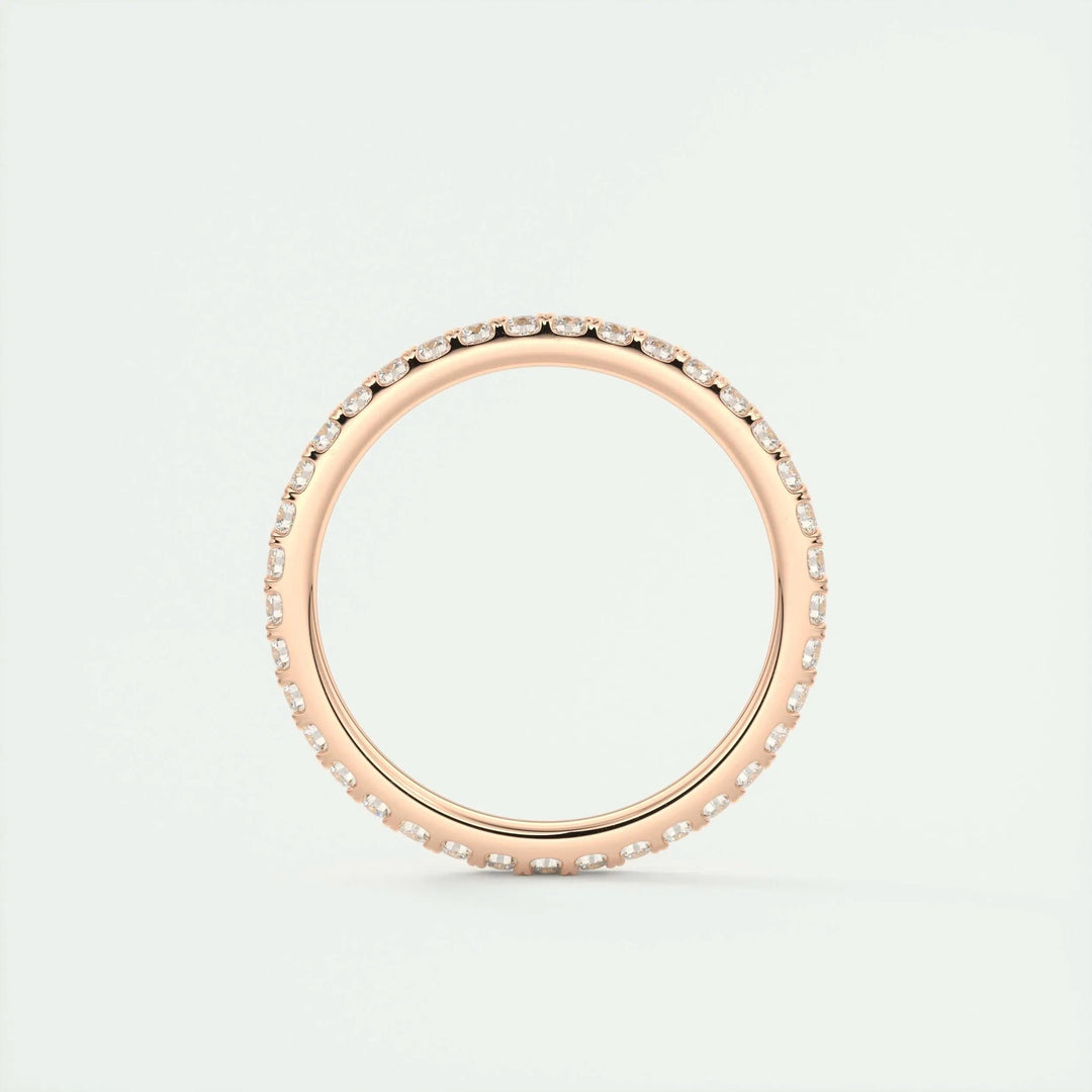 0.74CT Round EF- VVS Lab Grown Diamond Full Eternity Wedding Band