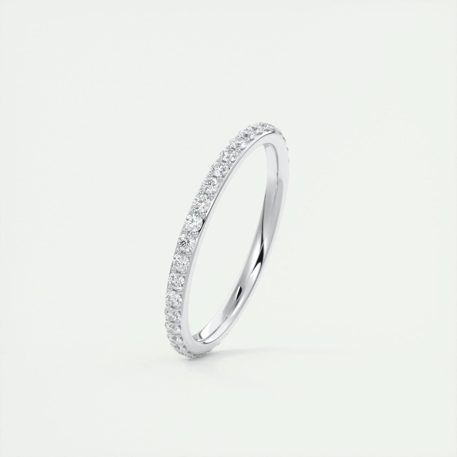 0.74CT Round EF- VVS Lab Grown Diamond Full Eternity Wedding Band