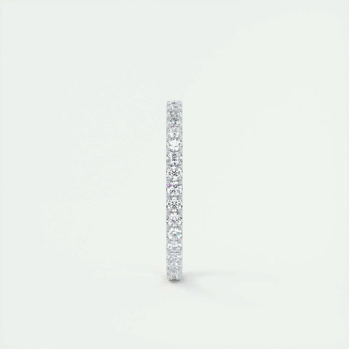 0.74CT Round EF- VVS Lab Grown Diamond Full Eternity Wedding Band