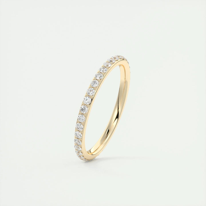 0.74CT Round EF- VVS Lab Grown Diamond Full Eternity Wedding Band