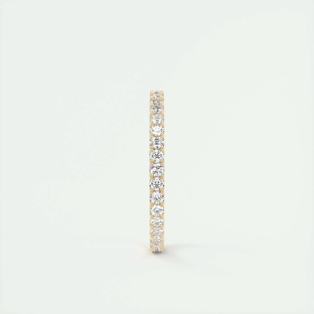 0.74CT Round EF- VVS Lab Grown Diamond Full Eternity Wedding Band