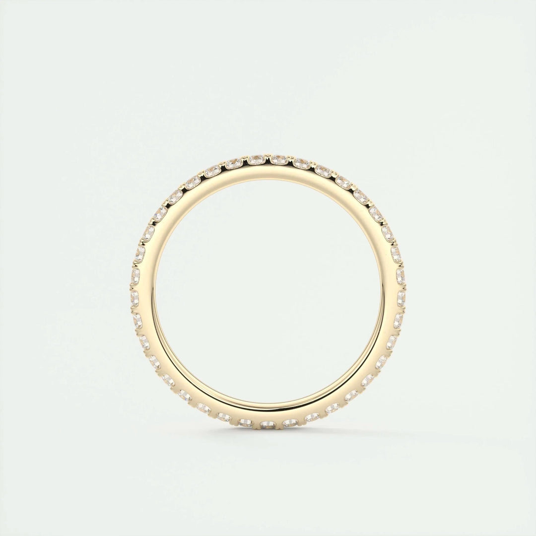0.74CT Round EF- VVS Lab Grown Diamond Full Eternity Wedding Band