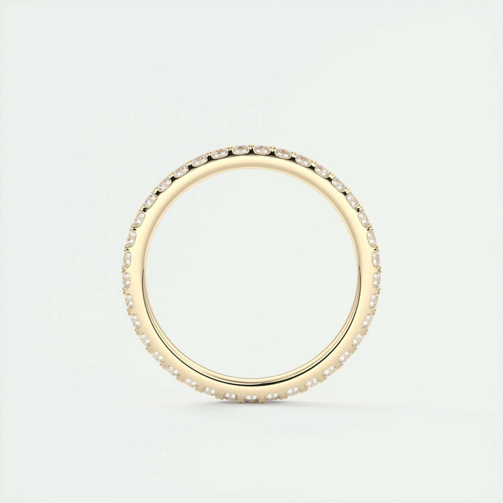 0.74CT Round EF- VVS Lab Grown Diamond Full Eternity Wedding Band