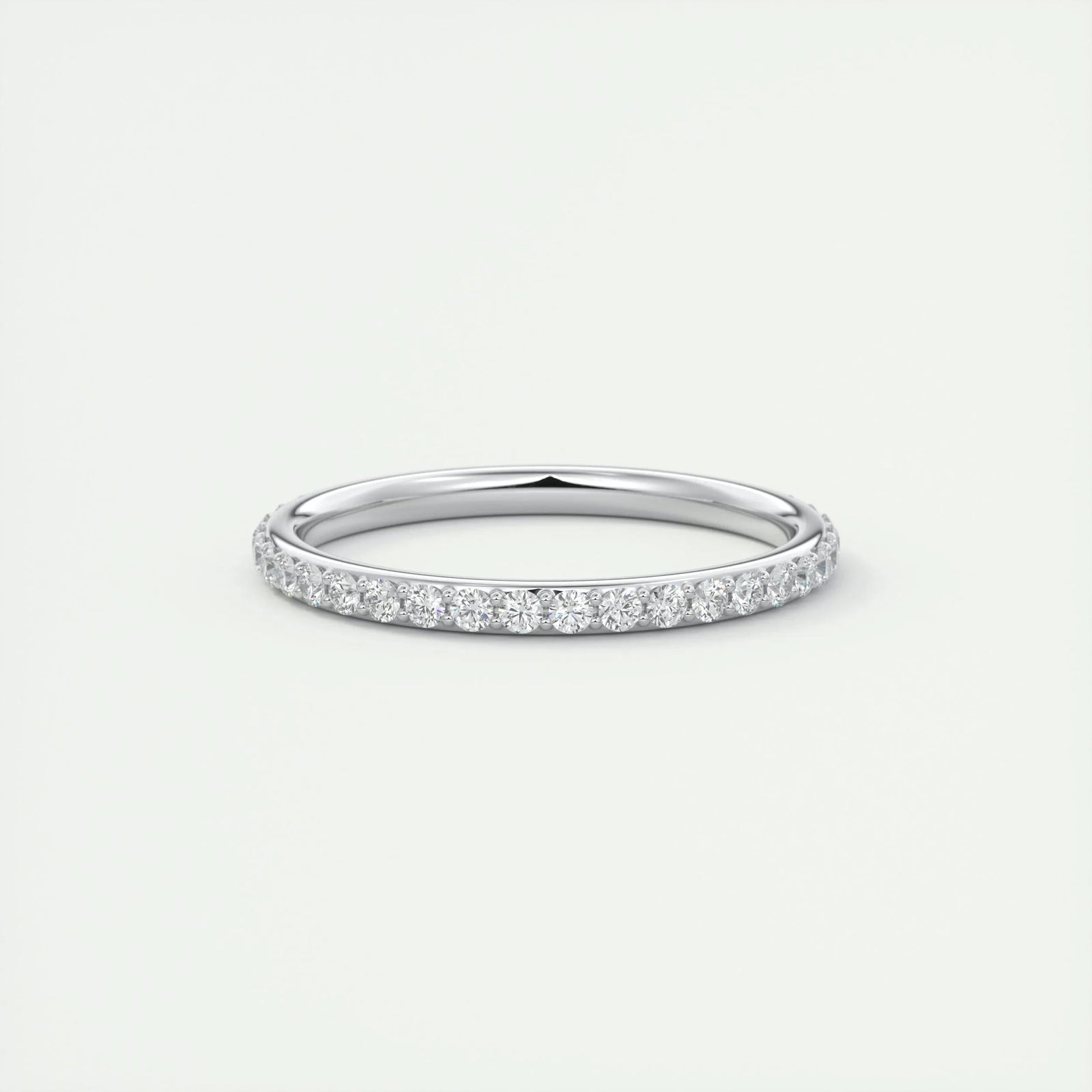 0.74CT Round EF- VVS Lab Grown Diamond Full Eternity Wedding Band