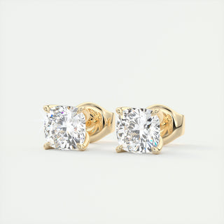 1.0CT Round Solitaire G-VS Lab Grown Diamond Earrings