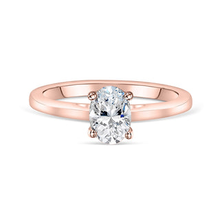 1.33CT Oval Cut Solitaire Moissanite Engagement Ring