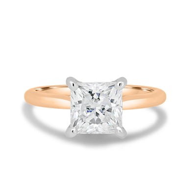 1.50ct Princess Hidden Halo D-VS2 Lab Grown Diamond Engagement Ring