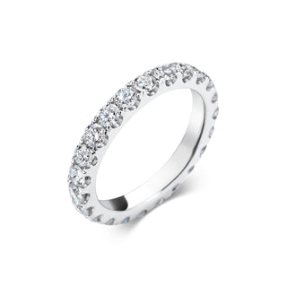 1.5CT Round Full Eternity Lab Grown Diamond Wedding Band