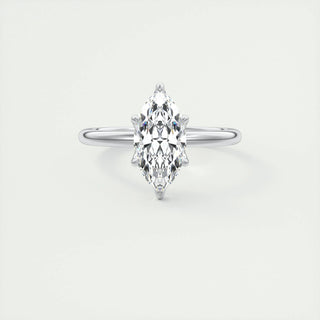 1.98CT Marquise Cut Solitaire Moissanite Engagement Ring