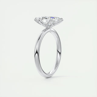 1.98CT Marquise Cut Solitaire Moissanite Engagement Ring