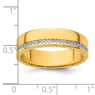 4mm Round Lab Grown Row Diamond Men's Wedding Band