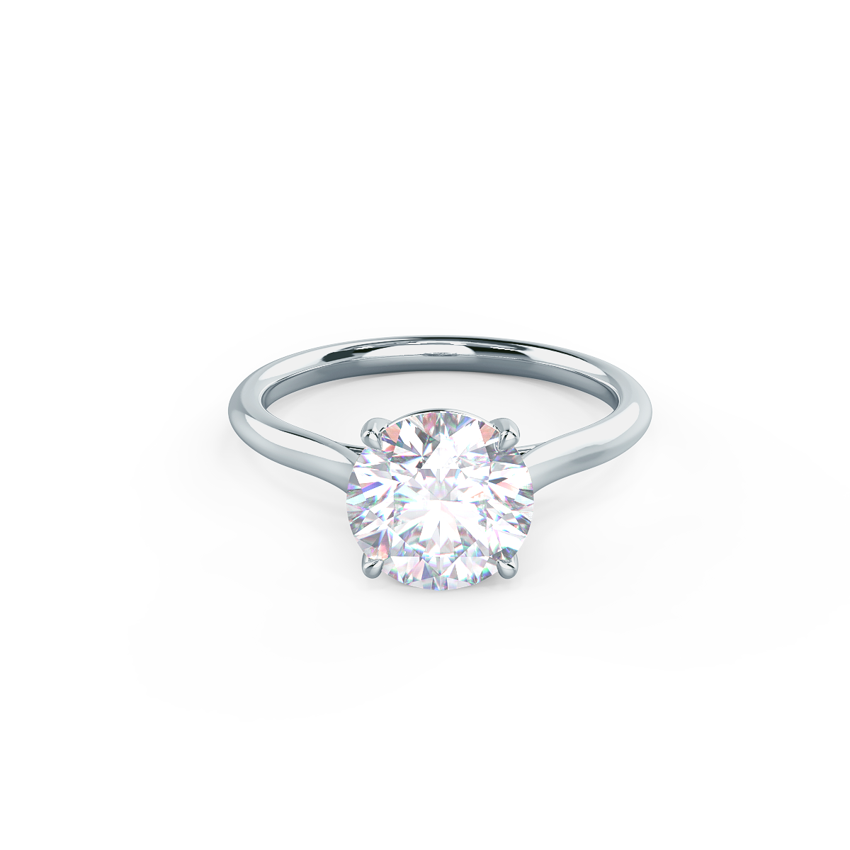 2.75ct Round Brilliant Cut Diamond 14K Gold Engagement Ring