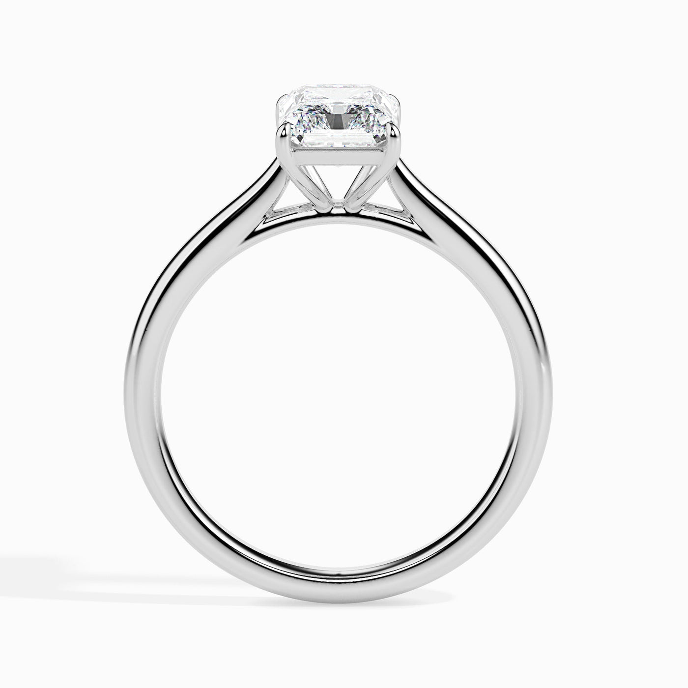 1ct Radiant Cut F- VS Lab Grown Diamond Solitaire Engagement Ring