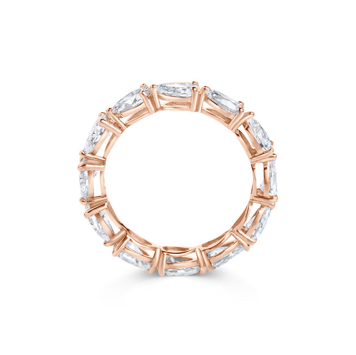 2CT Pear Full Eternity Lab Grown Diamond Wedding Band