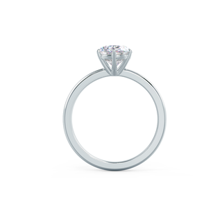 1.50ct Oval Cut 6 Prong Solitaire Moissanite Engagement Ring