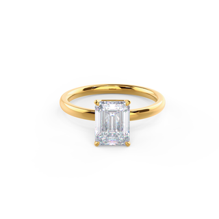 2.75ct Emerald Cut Diamond 14K Gold Engagement Ring