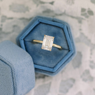 2.75ct Emerald Cut Diamond 14K Gold Engagement Ring