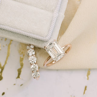 2.75ct Emerald Cut Diamond 14K Gold Engagement Ring