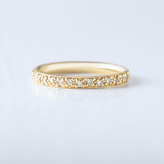 Round Brilliant  Cut Half Eternity Wedding Band