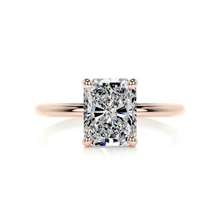 2.43 Carat Radiant Cut Solitaire Moissanite Engagement Ring