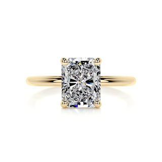 2.43 Carat Radiant Cut Solitaire Moissanite Engagement Ring