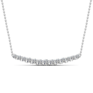 0.82ct Round Cut Moissanite Diamond Necklace for Women