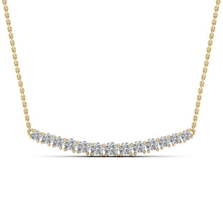 0.82ct Round Cut Moissanite Diamond Necklace for Women