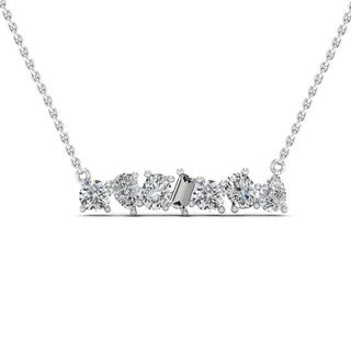 Mixed Shape Moissanite Diamond Necklace for Women