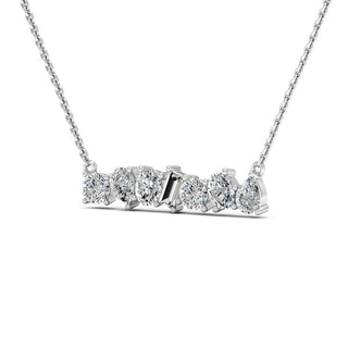 Mixed Shape Moissanite Diamond Necklace for Women