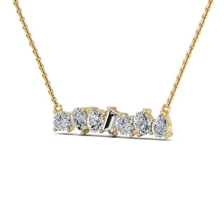 Mixed Shape Moissanite Diamond Necklace for Women