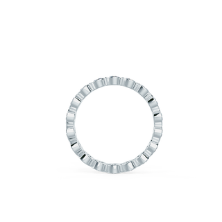 Round Brilliant Cut Bezel Set Full Eternity Wedding Band