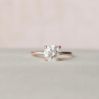 1.50CT Round Cut Solitaire Unique Hidden Halo Engagement Ring