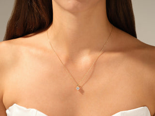 Heart Cut Diamond Moissanite Solitaire Necklace for Women