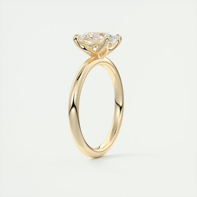 2 CT Oval Cut Diamond Moissanite Engagement Ring